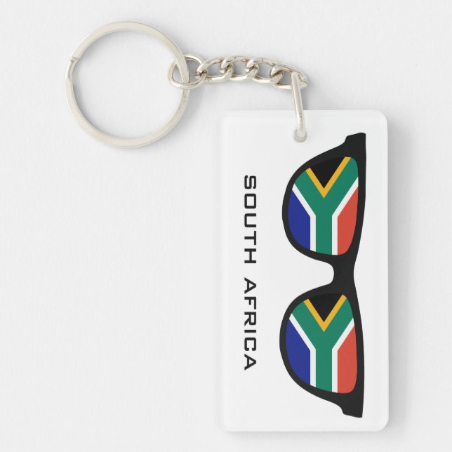 South Africa Shades custom text & colour key chain (Front)
