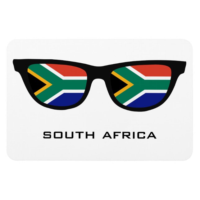 South Africa Shades custom text & colour magnet (Horizontal)
