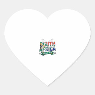South Africa Soccer 2026 Soccer Bold Country Typog Heart Sticker