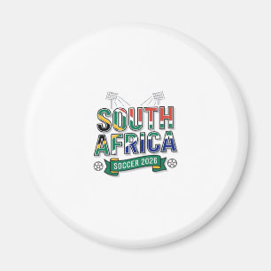 South Africa Soccer 2026 Soccer Bold Country Typog Magnet
