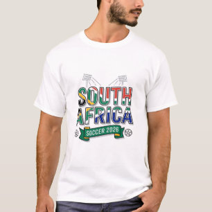 South Africa Soccer 2026 Soccer Bold Country Typog T-Shirt