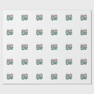 South Africa Soccer 2026 Soccer Bold Country Typog Wrapping Paper