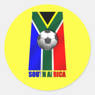 South Africa Soccer Ball goodies for fans Classic Round Sticker