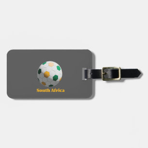 South Africa Soccer Luggage Tag