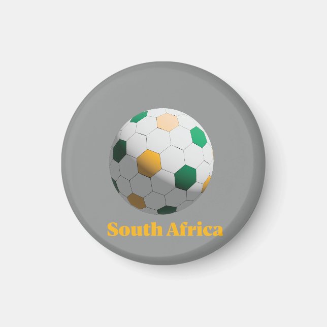 South Africa Soccer Magnet (Front)