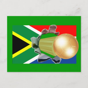 South Africa Soccer Postcard