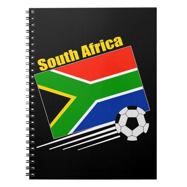 South Africa Soccer Team Notebook (Front)