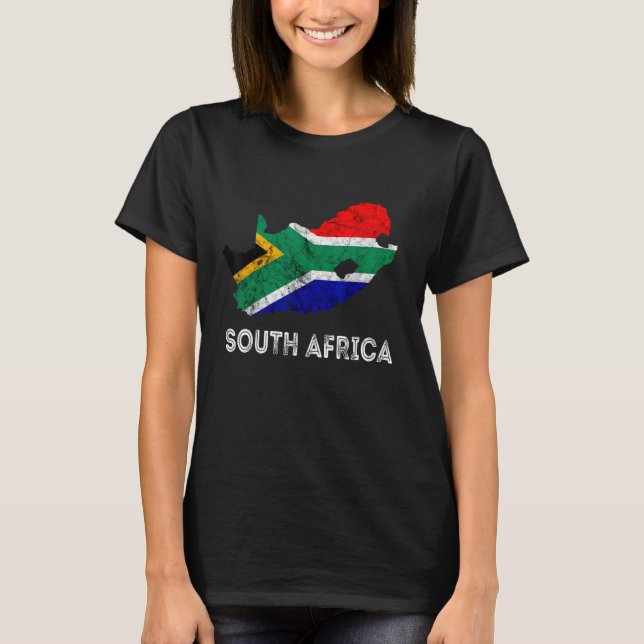 South Africa South Africa Map Outline South Africa T-Shirt (Front)