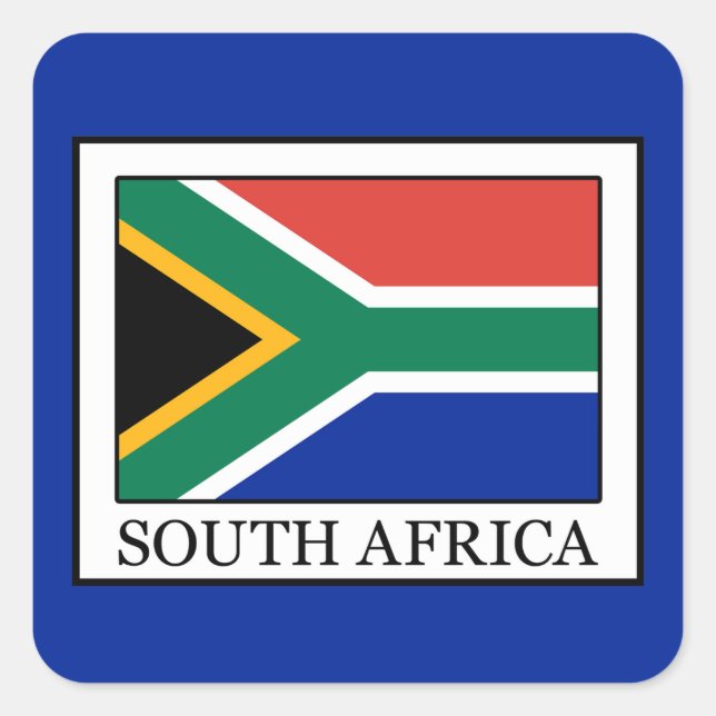 South Africa Square Sticker (Front)