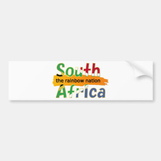 South Africa: the rainbow nation Bumper Sticker