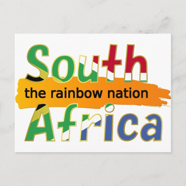 South Africa - the Rainbow Nation Postcard (Front)