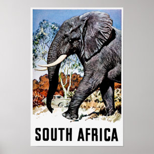 South Africa travel poster