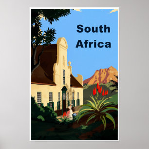 South Africa travel poster