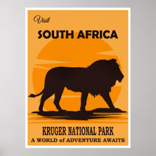 South Africa Travel Poster