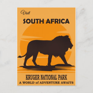 South Africa Travel Poster Postcard