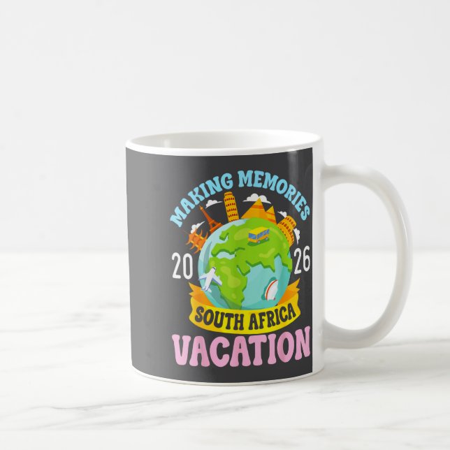 South Africa Vacation 2026 Travel Making Memories  Coffee Mug (Right)