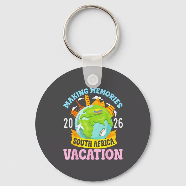 South Africa Vacation 2026 Travel Making Memories  Key Ring (Front)
