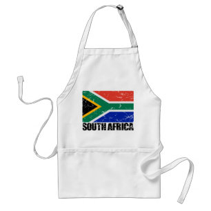 South Africa Vintage Flag Standard Apron