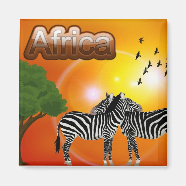 South Africa Vintage Travel Tourism Magnet (Front)