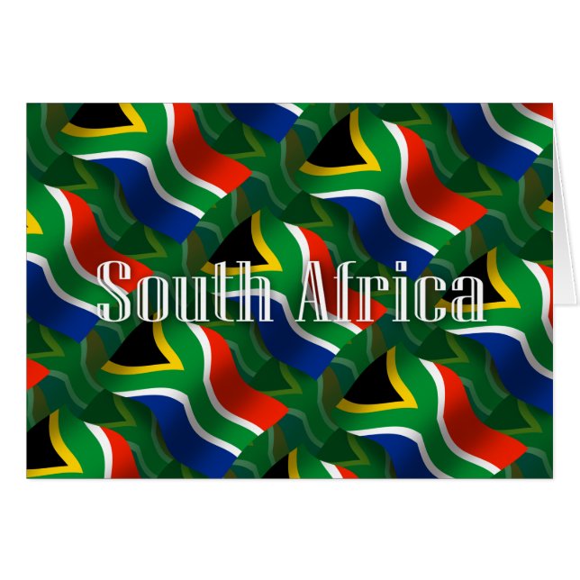 South Africa Waving Flag (Front Horizontal)