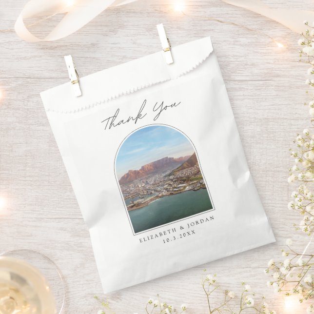South Africa Wedding Cape Town Thank You Photo Favour Bags (Clipped)