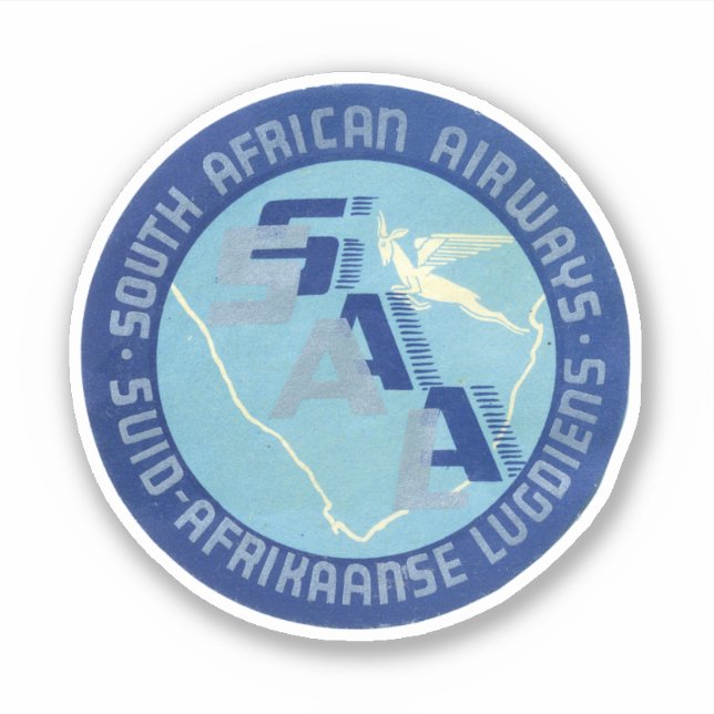 South African Airways Africa Sticker (Front)
