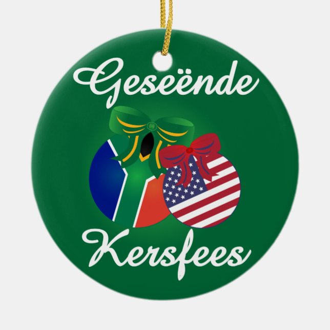 South African Christmas Ornament - Ceramic (Front)