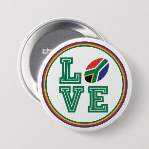 South African Flag 7.5 Cm Round Badge