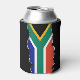 South African Flag Can Cooler