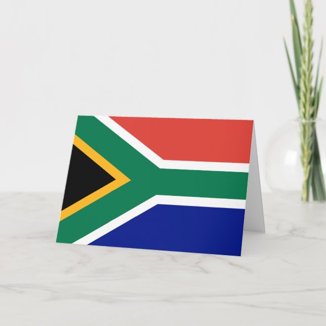 South African Flag Card (Front)