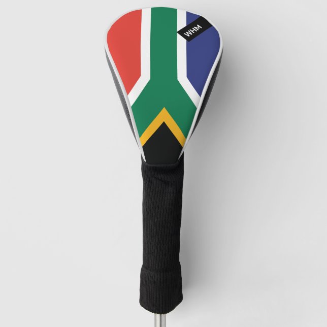 South African Flag - Custom Golf Club Head Cover (Front)