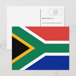 South African Flag, Flag of South Africa Postcard