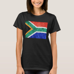South African Flag For South African Distressed So T-Shirt