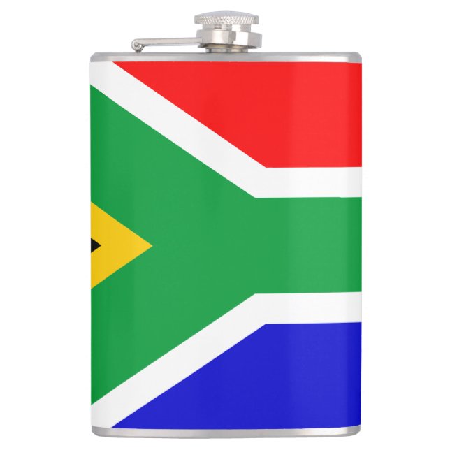 South African Flag Hip Flask (Front)