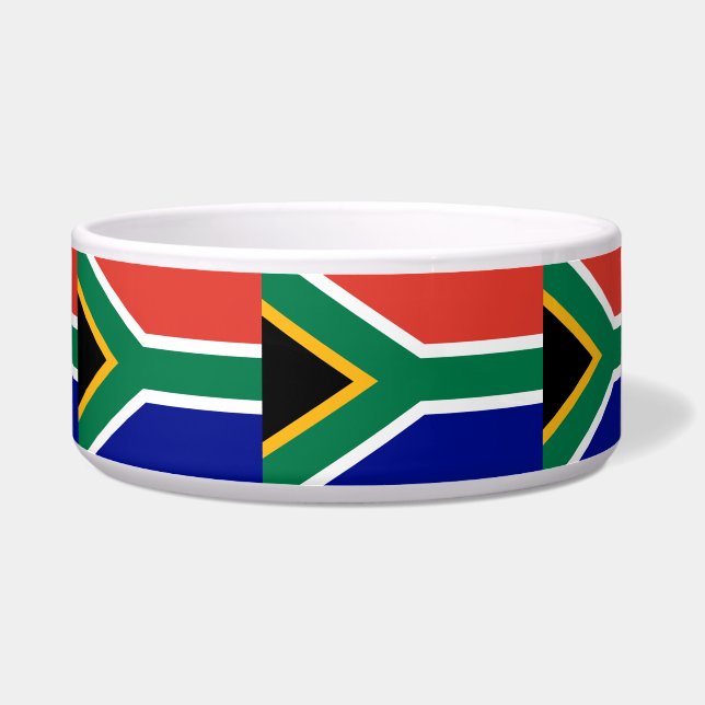 South African Flag Large Pet Bowl (Right)