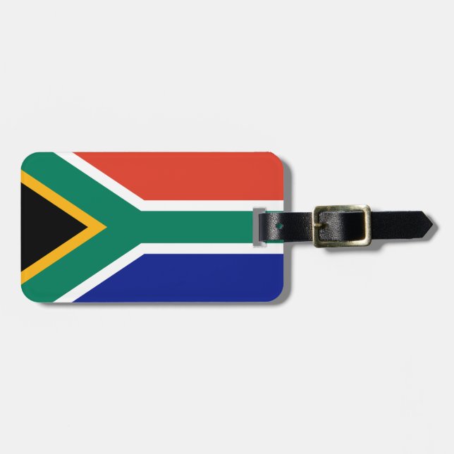 South African Flag Luggage Tag (Front Horizontal)