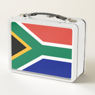South African Flag Metal Lunch Box