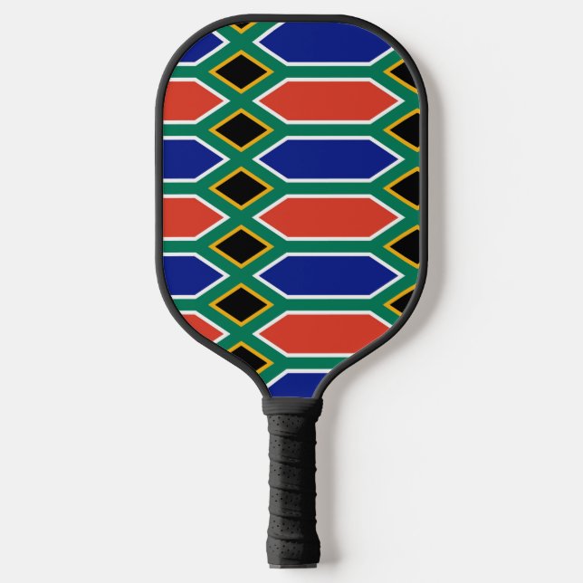South African Flag of South Africa Pickleball Paddle (Front)