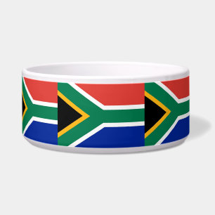 South African Flag Pet Bowl