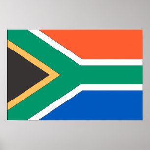 South African Flag Poster