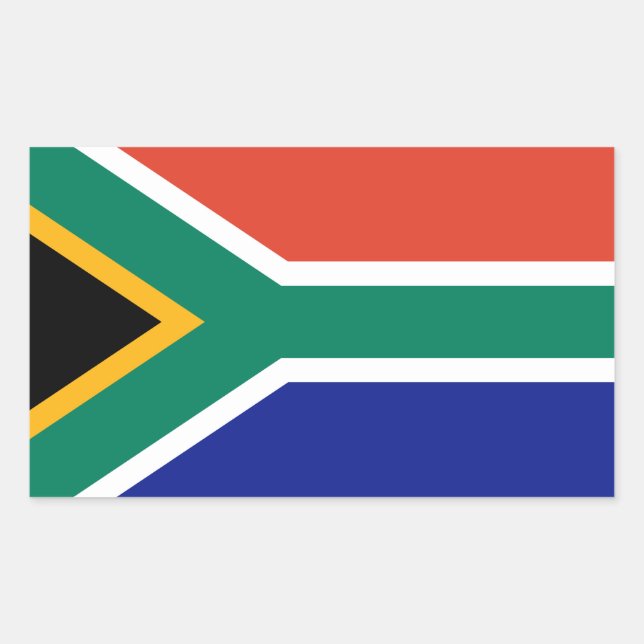 South African Flag Rectangular Sticker (Front)