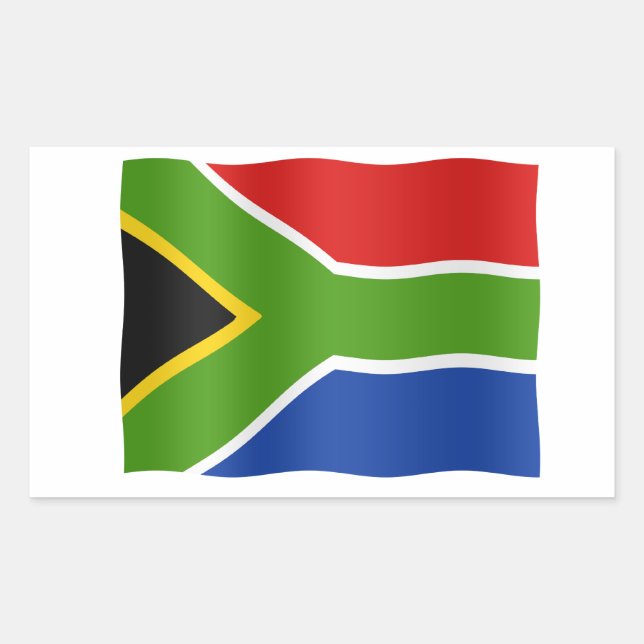 South African flag Rectangular Sticker (Front)