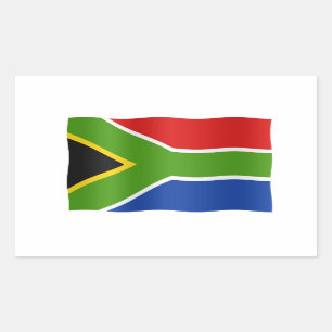 South African flag Rectangular Sticker