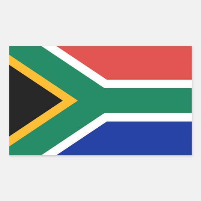 South African Flag Rectangular Sticker (Front)