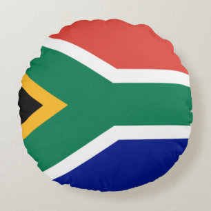 South African Flag Round Cushion