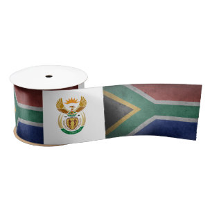 South African flag Satin Ribbon