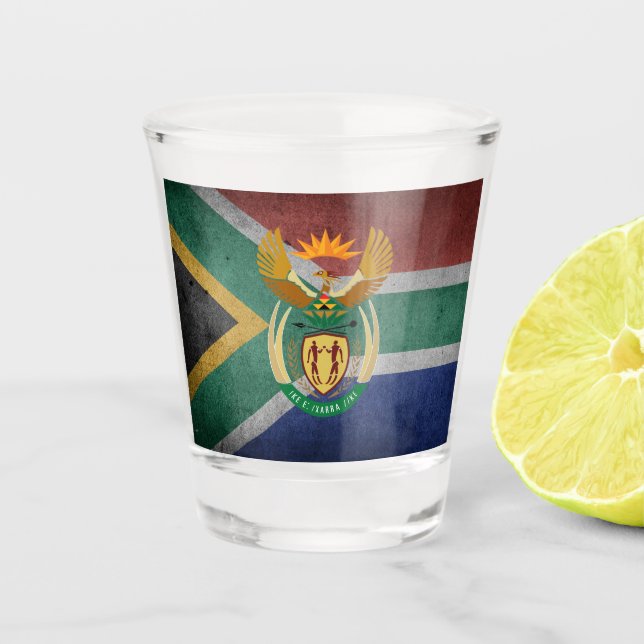 South African flag Shot Glass (Front)