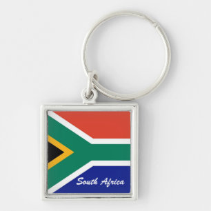 South African flag square flag Key Ring