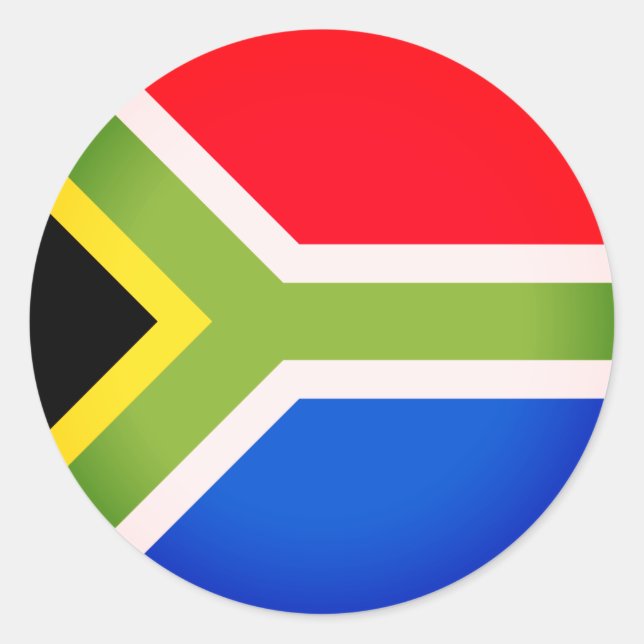 South African Flag Sticker (Front)
