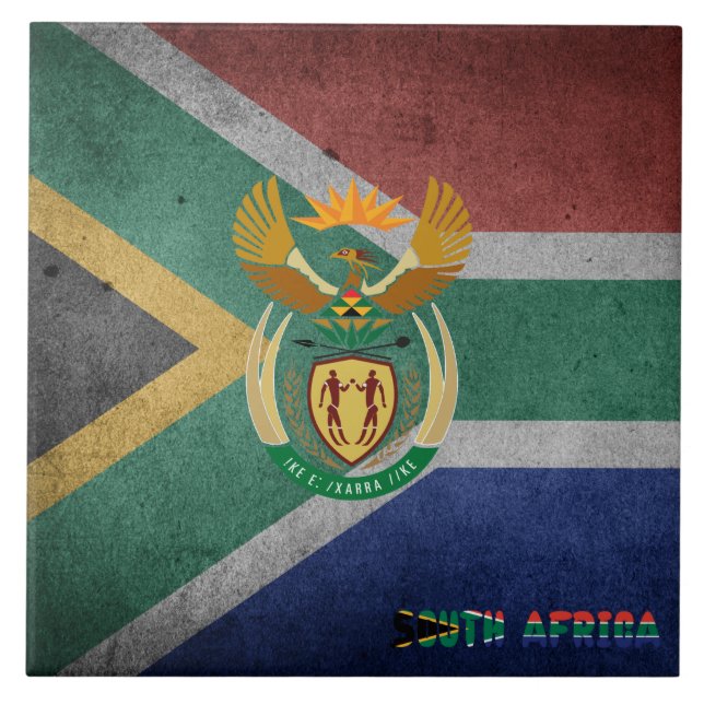 South African flag Tile (Front)